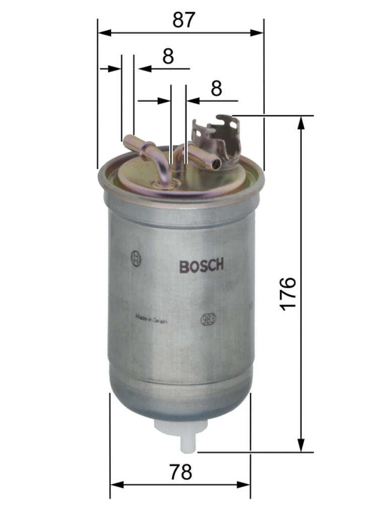 Palivový filter BOSCH 0 450 906 267