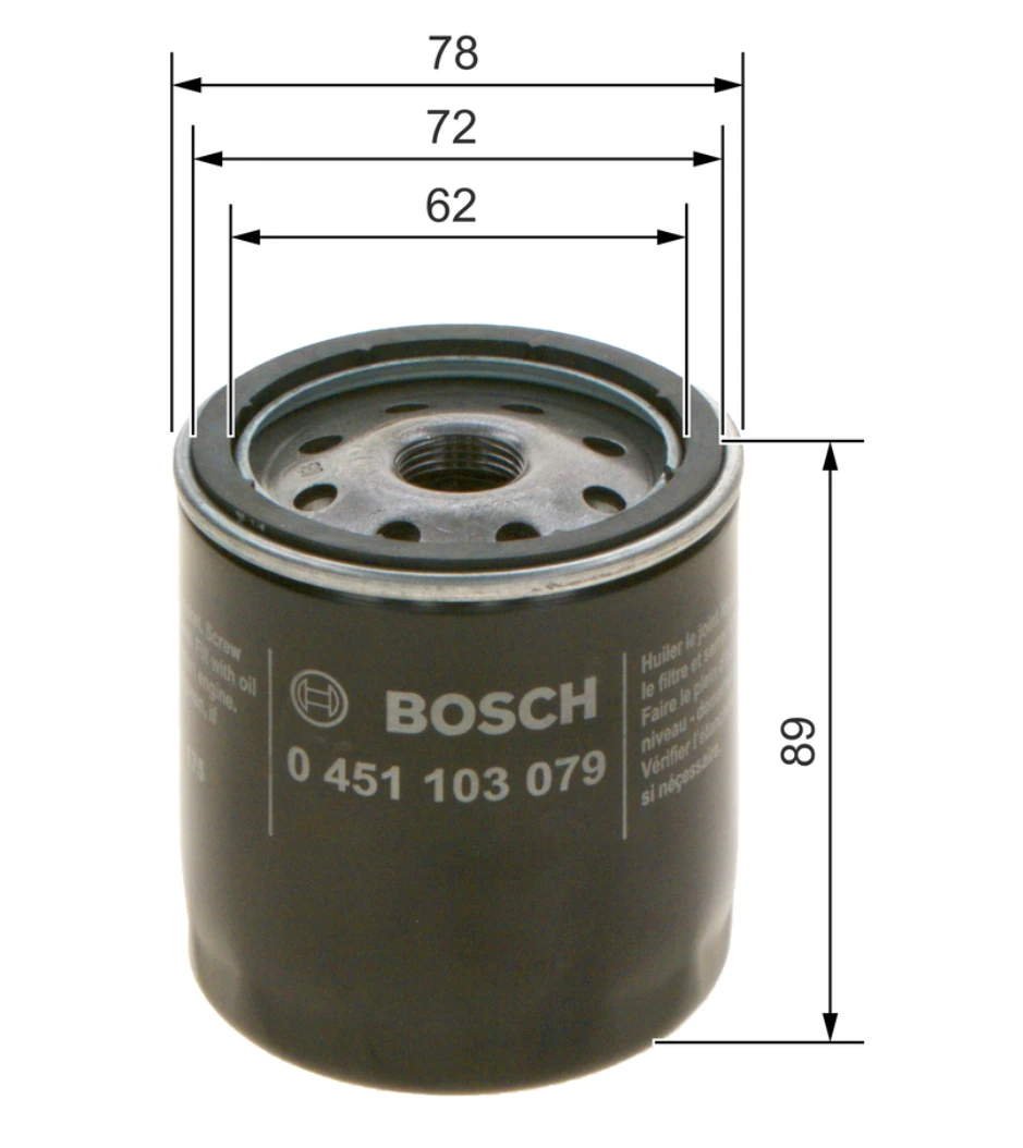 Olejový filter BOSCH 0 451 103 079