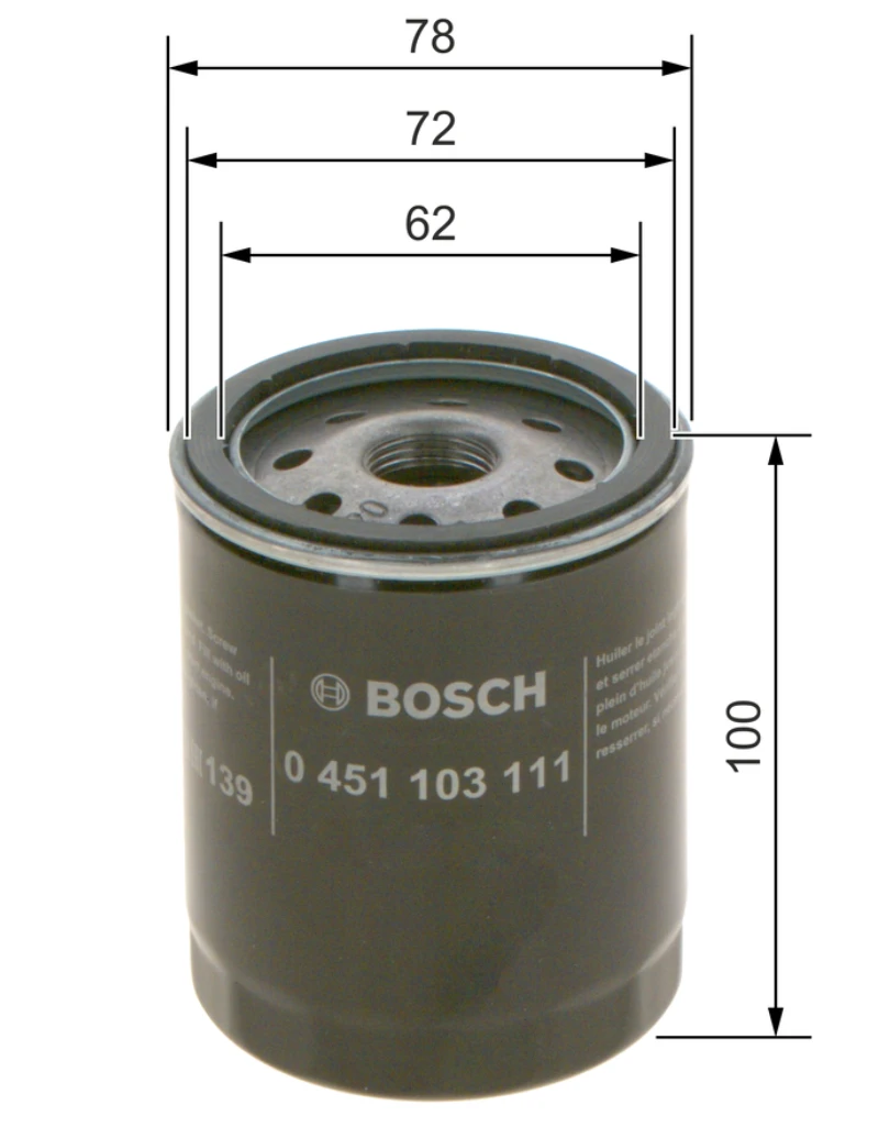Olejový filter BOSCH 0 451 103 111