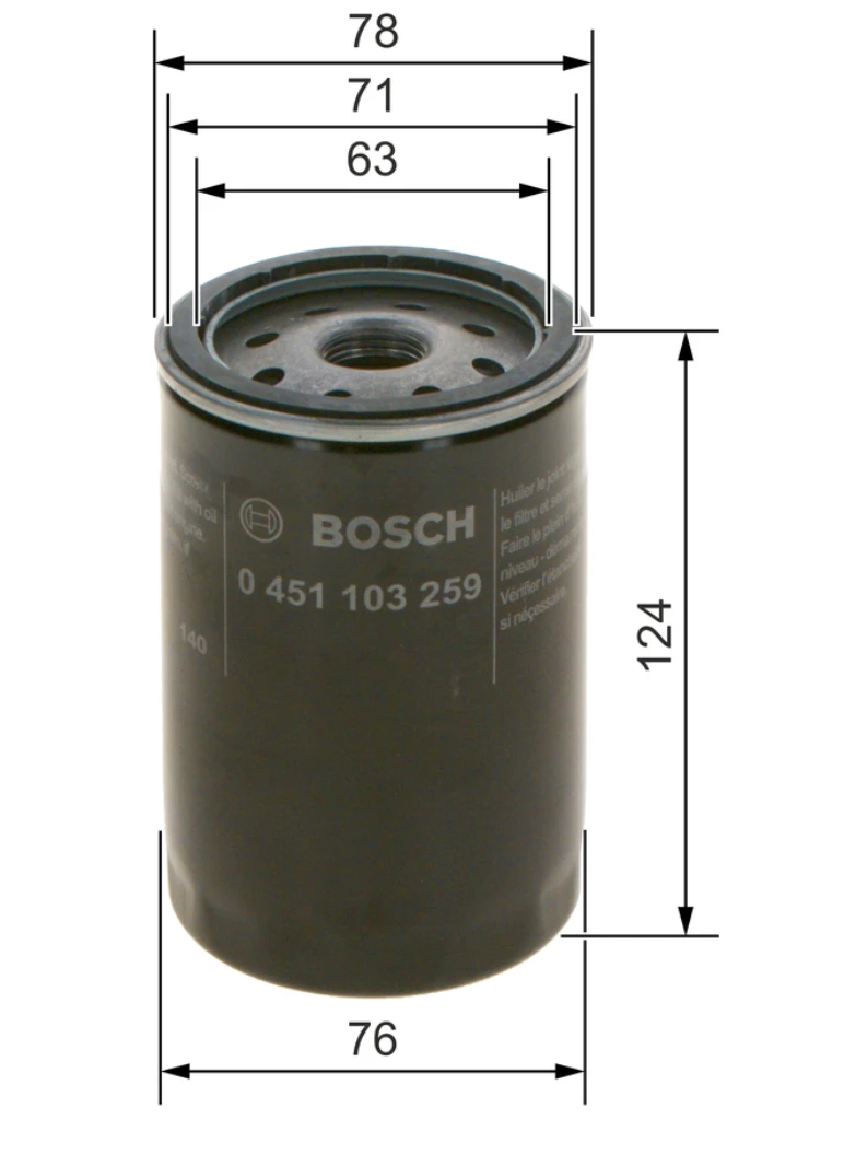 Olejový filter BOSCH 0 451 103 259