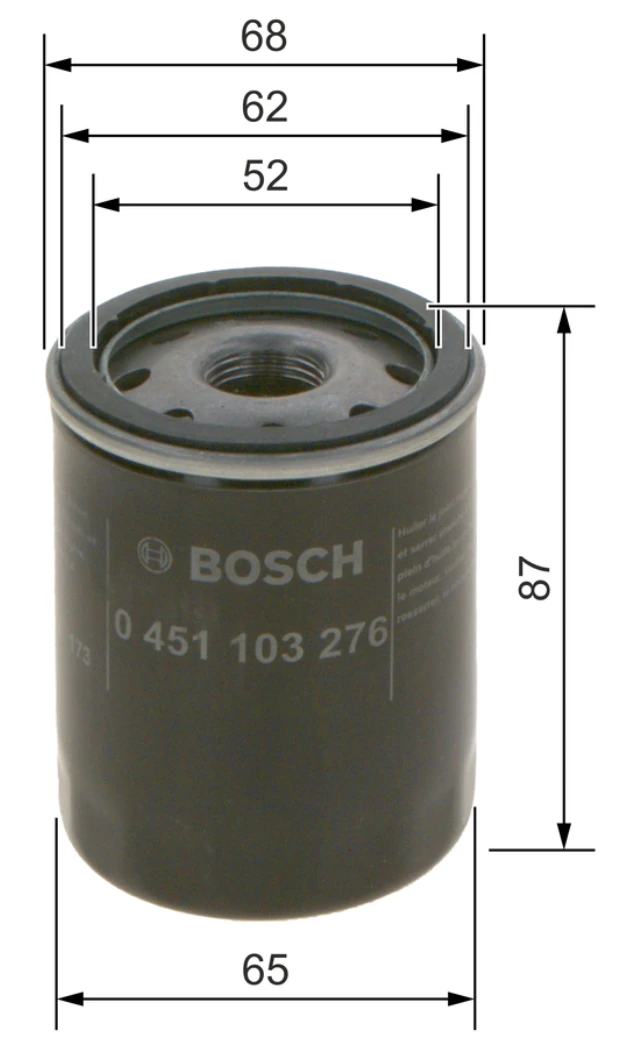 Olejový filter BOSCH 0 451 103 276