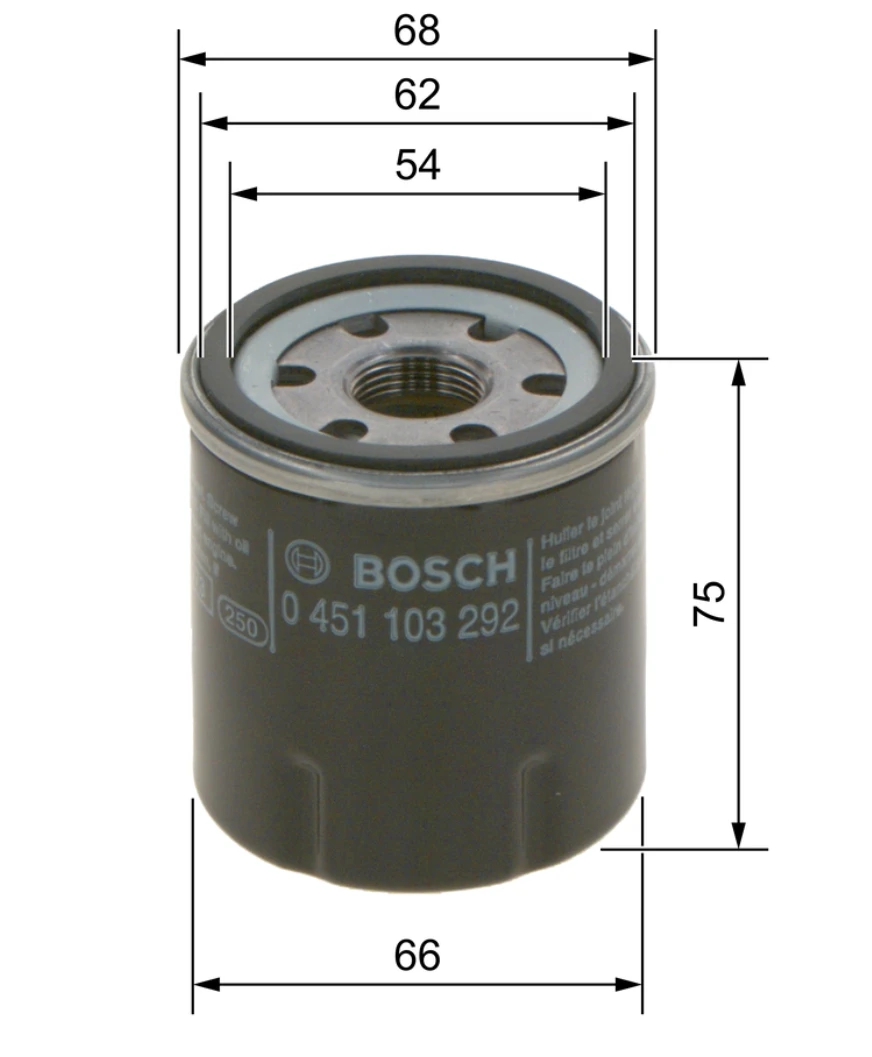 Olejový filter BOSCH 0 451 103 292