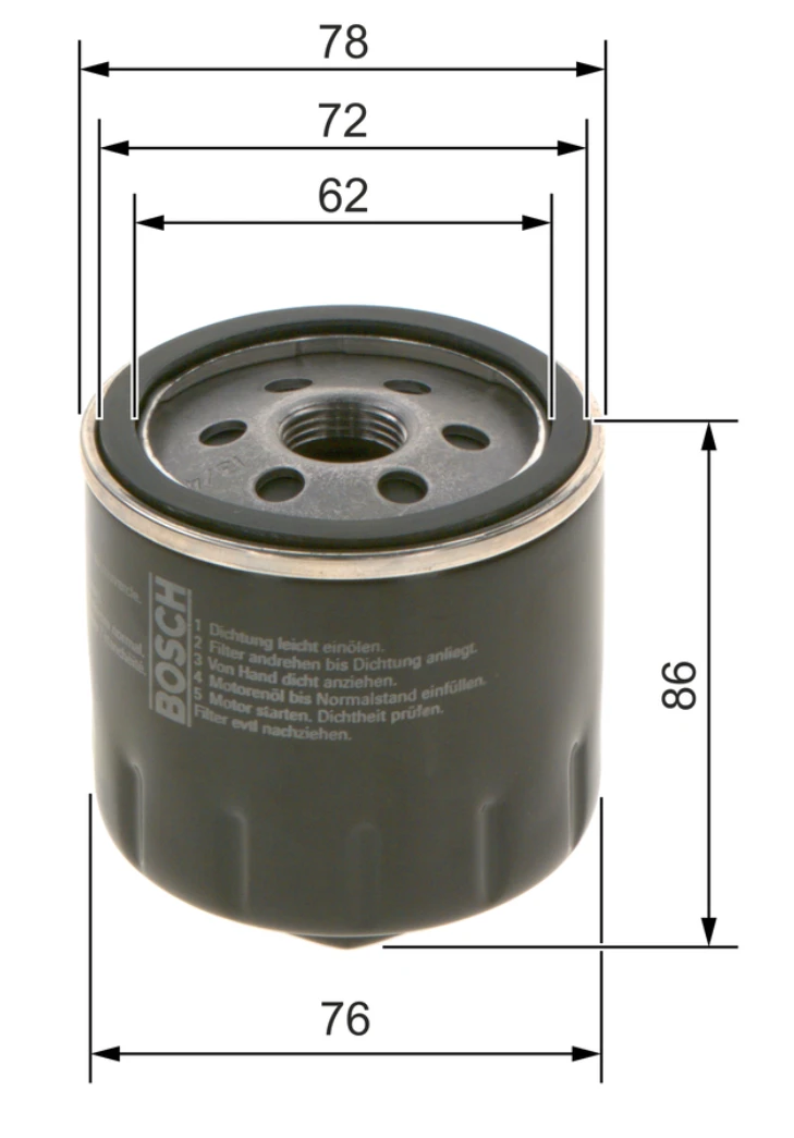 Olejový filter BOSCH 0 451 103 318