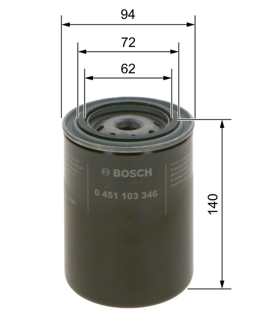 Olejový filter BOSCH 0 451 103 346