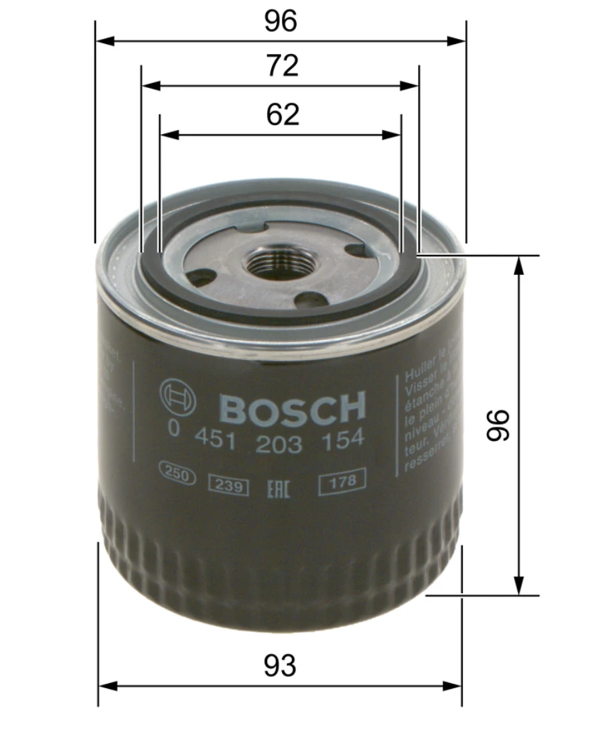 Olejový filter BOSCH 0 451 203 154
