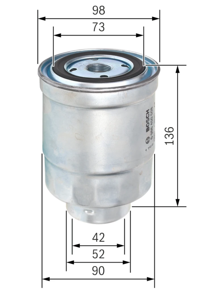 Palivový filter BOSCH 0 986 450 508