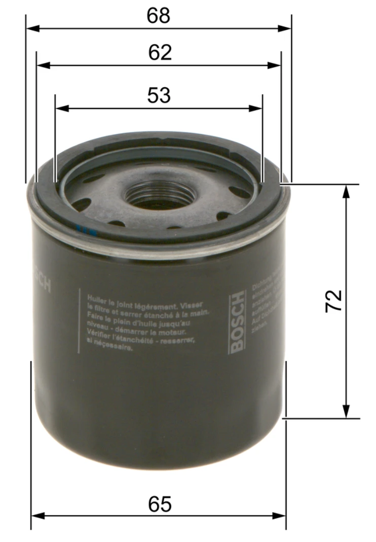 Olejový filter BOSCH 0 986 452 028