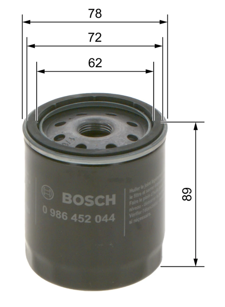 Olejový filter BOSCH 0 986 452 044