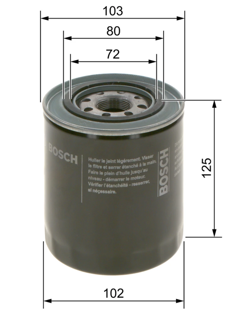 Olejový filter BOSCH 0 986 452 062