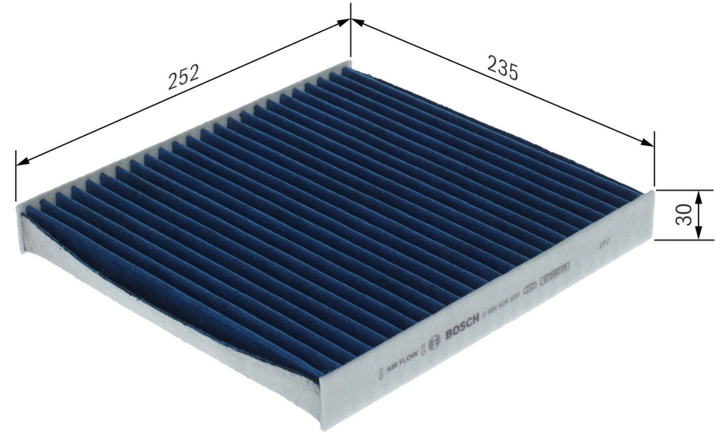 Kabínový filter BOSCH 0 986 628 630