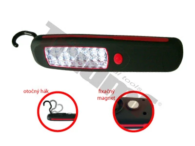 LED pracovná lampa, plochá