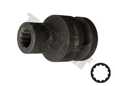 Hlavica kovaná 12 - hranná 1/2" vstup, krátka 8 mm