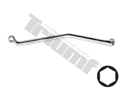 Kľúč vyhnutý na brzdové odvzdušňovacie skrutky, zo sady 22844 7 mm