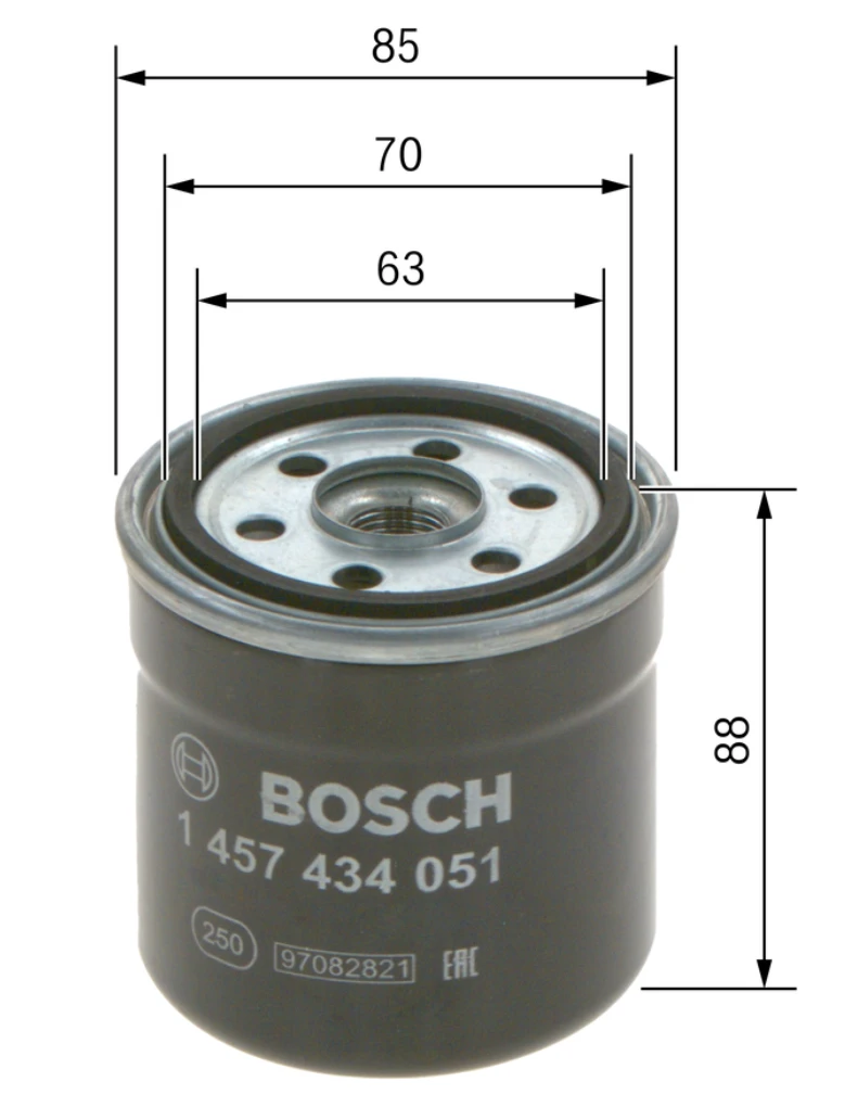 Palivový filter BOSCH 1 457 434 051