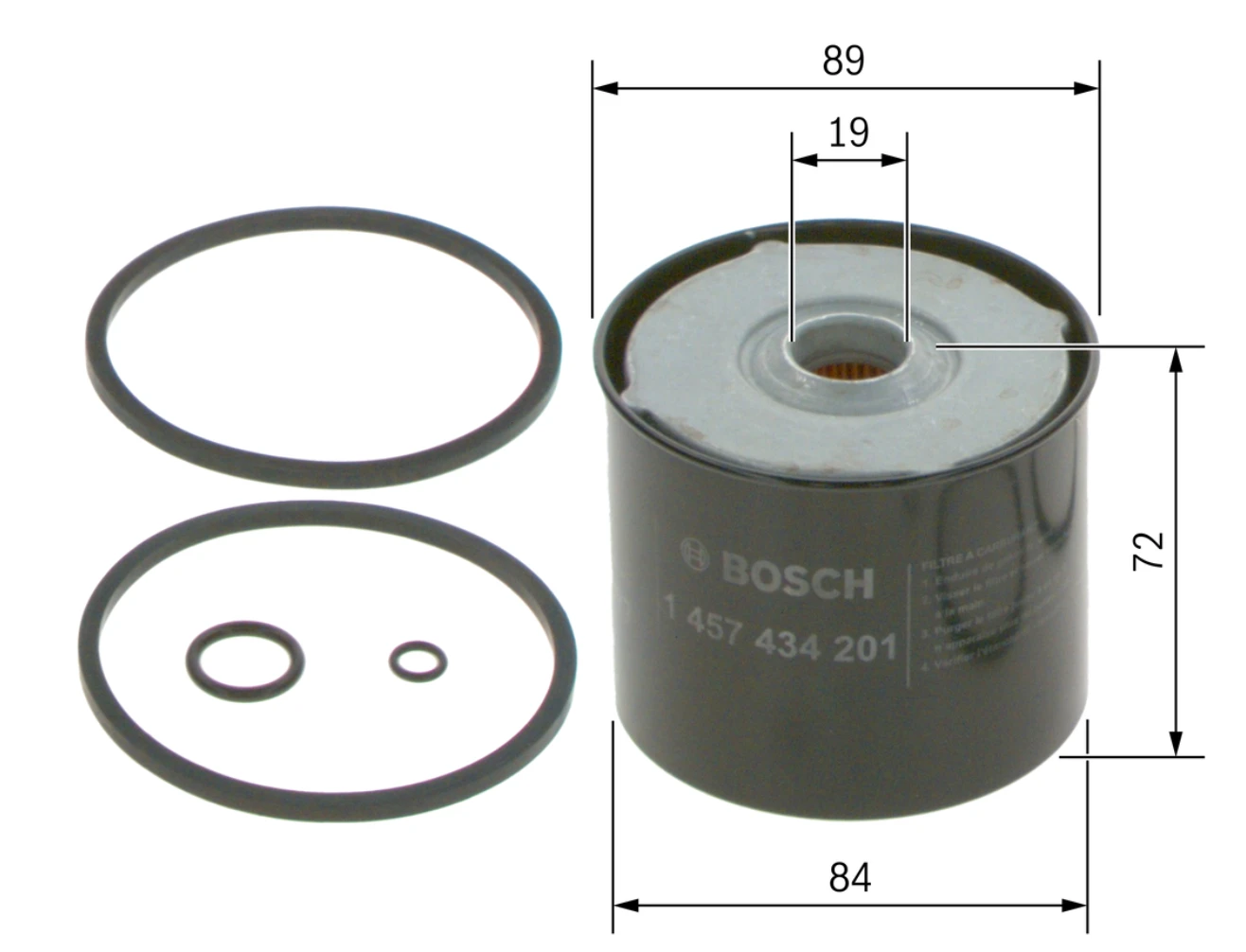 Palivový filter BOSCH 1 457 434 201
