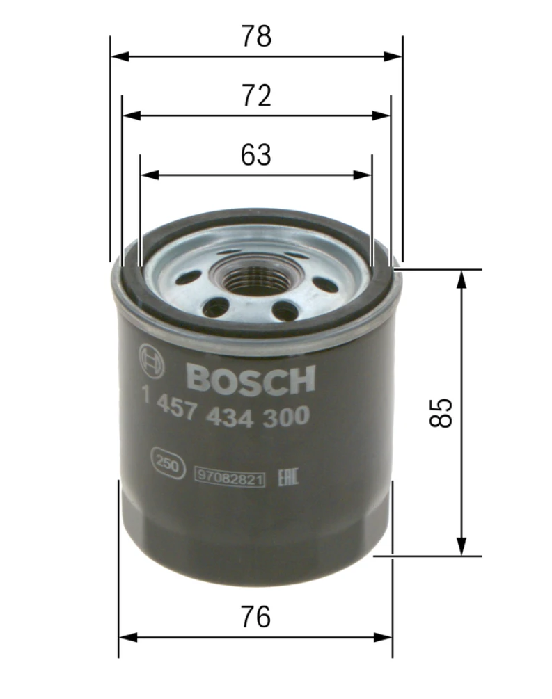 Palivový filter BOSCH 1 457 434 300