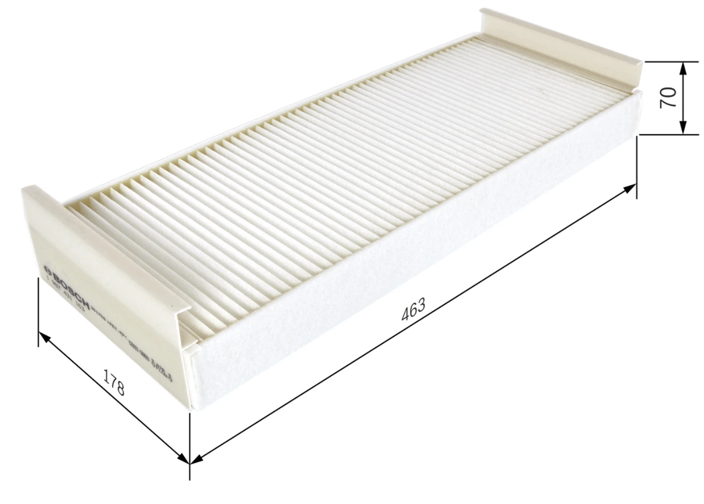 Kabínový filter BOSCH 1 987 431 163