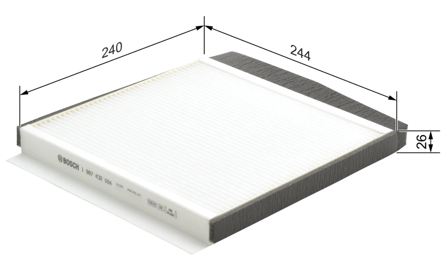 Kabínový filter BOSCH 1 987 432 064