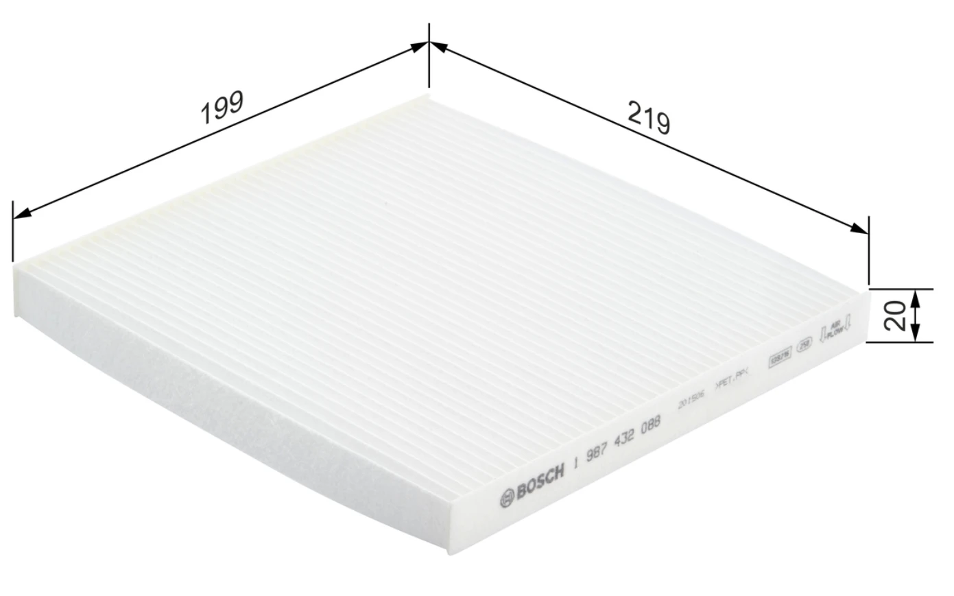 Kabínový filter BOSCH 1 987 432 088