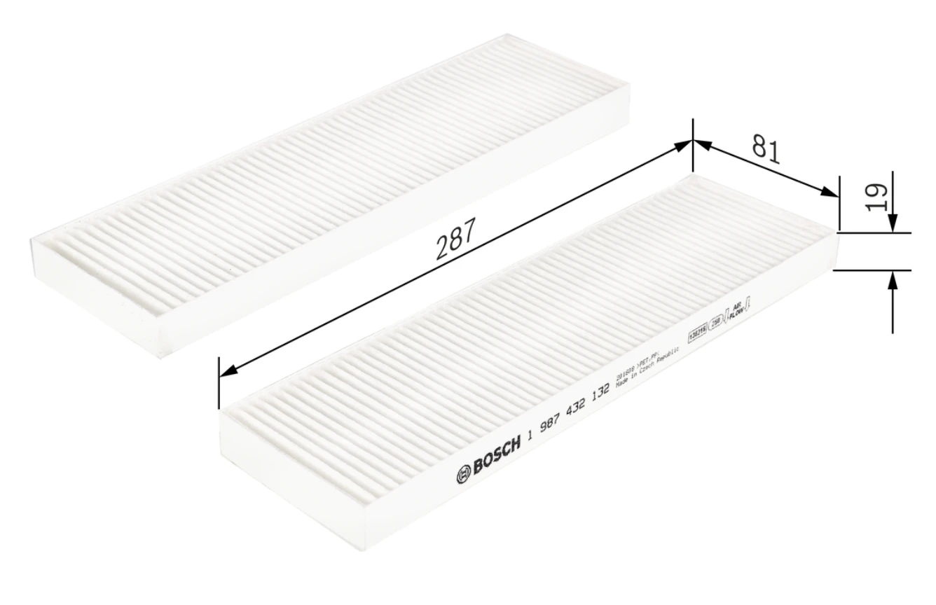 Kabínový filter BOSCH 1 987 432 132