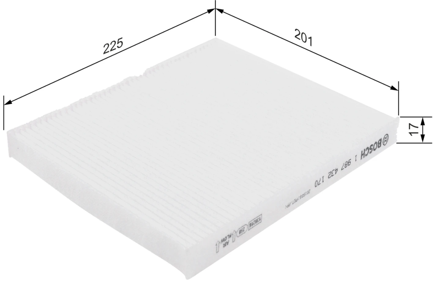 Kabínový filter BOSCH 1 987 432 170