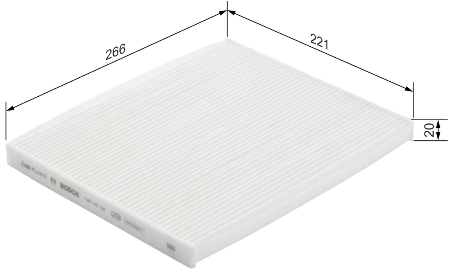 Kabínový filter BOSCH 1 987 432 188
