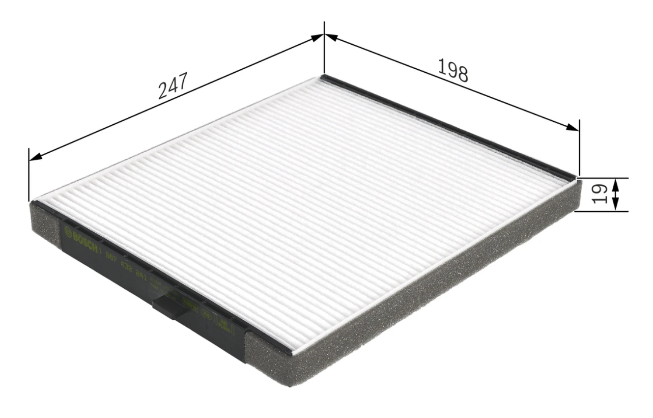 Kabínový filter BOSCH 1 987 432 241