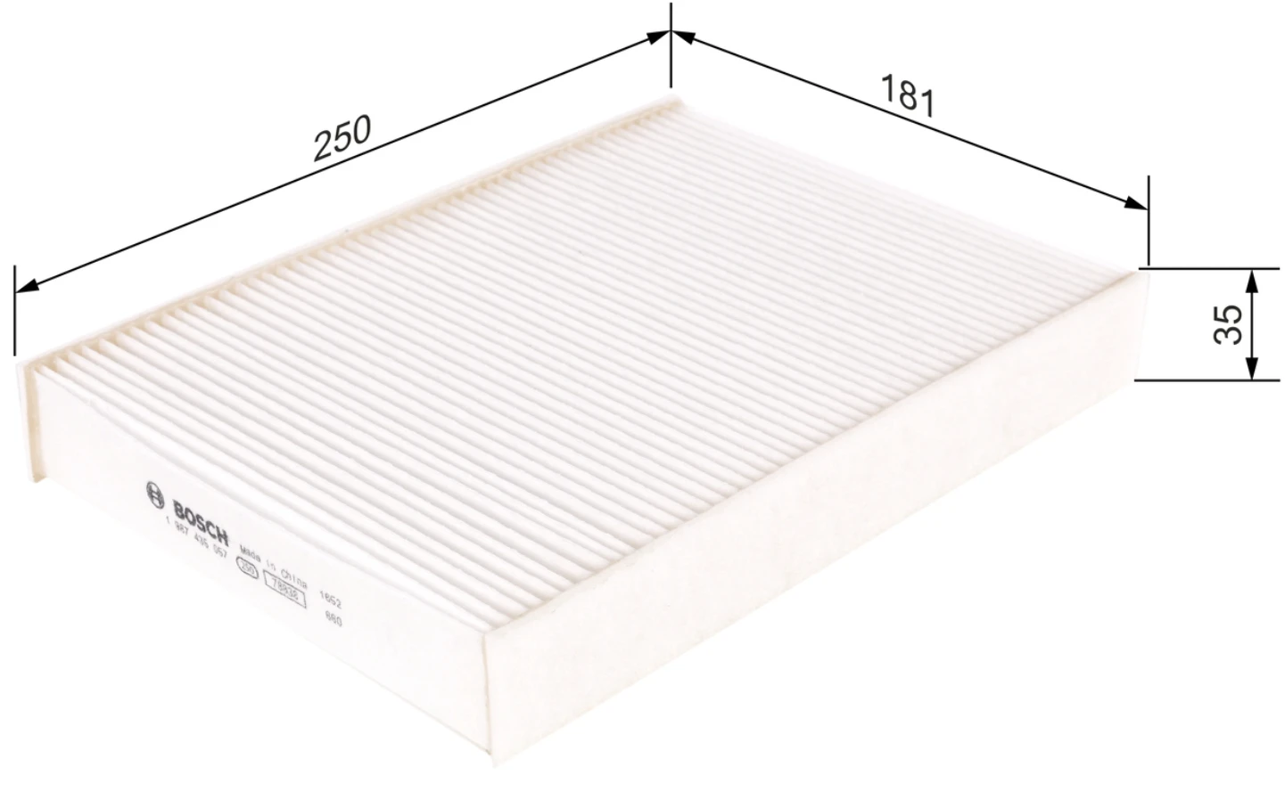 Kabínový filter BOSCH 1 987 435 057