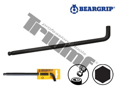 Kľúč inbus"L" s guličkou extra dlhý,2311XLSS-1,5mm,extra krátke rameno vyhnuté 110°, plastový držiak 3 mm
