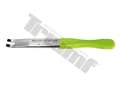 Demontážny prípravok vidlička (dĺžka 175 mm, šírka 15 mm) na malé plastové klipy, PVC rukoväť