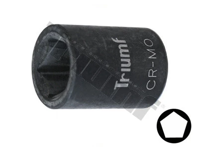 Hlavica 1/2" päťhranná na brzdy 19 mm, dĺžka 37 mm