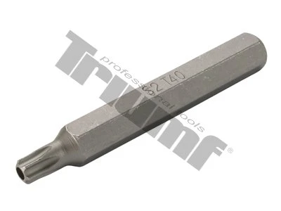 Bit Torx vŕtaný, 10 mm driek, dĺžka 75 mm T40