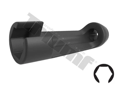 Priamy prerezaný kľúč na palivové potrubia, 3/8" vstup, veľký 22 mm