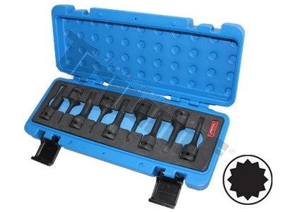 Sada kovaných XZN bitov, 1/2" vstup, 9 - dielna