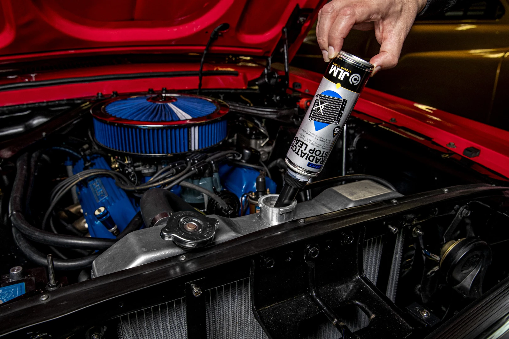 JLM Radiator Stop Leak 250ml - utesňovač chladiča s kondicionérom
