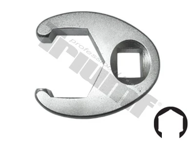 Otvorený kľúč, zosilené konce , náhon 3/8", matný chróm 13 mm