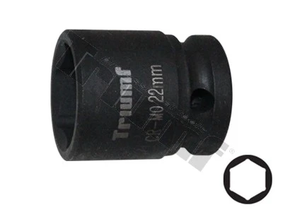 Hlavica kovaná 6 - hranná 1/2" vstup, krátka 22 mm