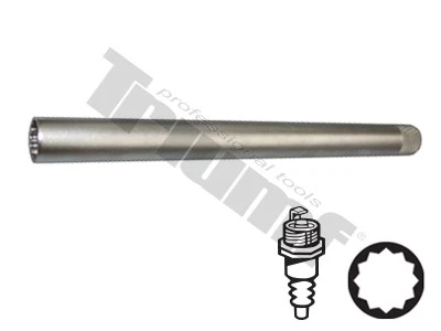 Hlavica na zapaľovacie sviečky 3/8" vstup, 12-hran 16x250mm