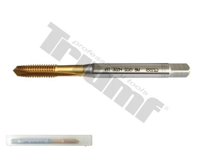 Závitník strojný priamy s lámačom HSSE TiN, zúžená stopka, na nerez M12x1,75