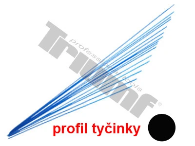 Tyčinka polyetylénová modrá, OE 3,0 mm, 4.5m