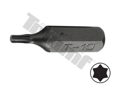 Bit Torx nevŕtaný, 8 mm (5/16") driek, dĺžka 30 mm T10