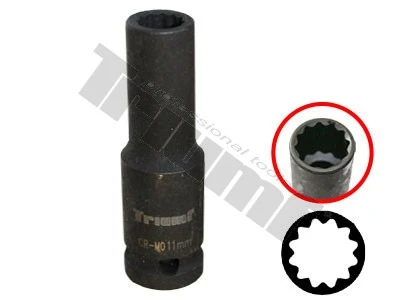 Hlavica kovaná 12 - hranná 1/2" vstup, predĺžená 14 mm