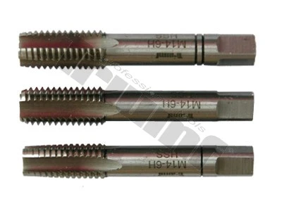 Závitníky sadové HSS, štandardné stúpanie, 3 ks M14x2