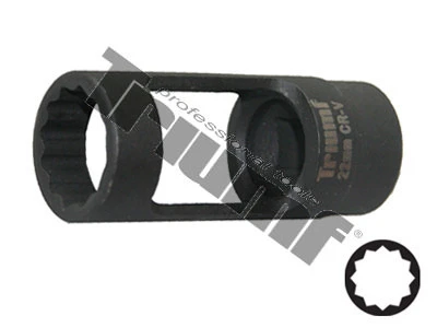 Hlavica na vstrekovače  22x80mm s bočnými otvormi,12hran. Vstup 1/2",CrMO, zo sady 1890