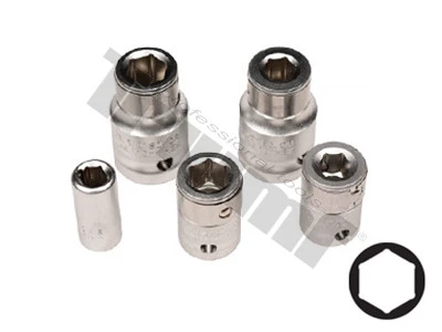 Sada adaptérov 1/4", 3/8", 1/2" mix, 5 dielna