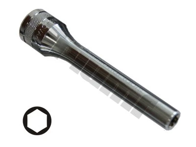 Extra predĺžená hlavica 1/2", 6-hran  vstup, 16 x120 mm