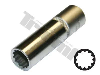 Predĺžená hlavica 3/8" vstup, 12 - hranná 15 mm