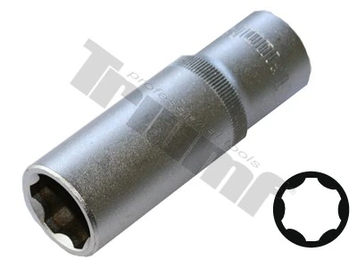 Hlavica "Surface Drive" 3/8" vstup, predĺžené 16 mm