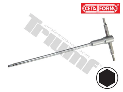Kľúč “T“ inbus 3mm, prestaviteľná rukoväť, Crv materiál 6 mm