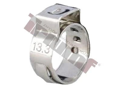 10 ks nerezová spona zatláčacia , rozsah použitia  OE 8,8 - 10,5mm Ø 9,6 - 11,3 mm